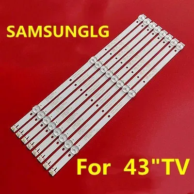 8 шт./лот для K430WDC1 A1 4708-K43WDC-A1113N11 43BDL4012 43PFS4062 43PUH6002/96 Светодиодная панель 3