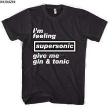 Сверхзвуковая футболка «Oasis», высокое качество, Мужская футболка, топ, футболка, хлопковая, свободная, короткий рукав, мужские футболки, Поп Хлопок, Мужская футболка sbz1062