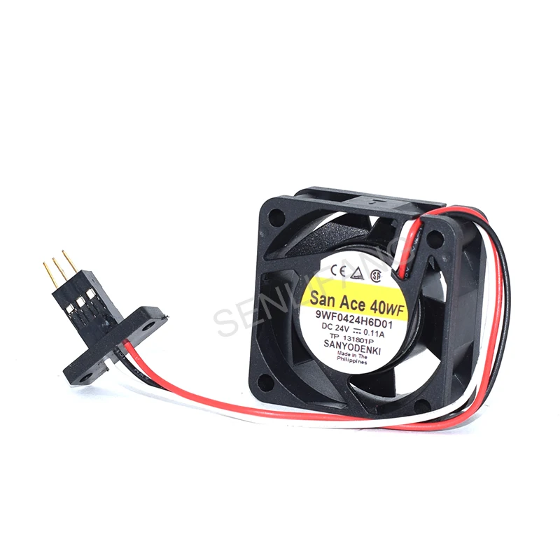 Новый квадратный охлаждающий вентилятор для SANYO 9WF0424H6D01 DC24V 0.11A 4020 4 см три провода |