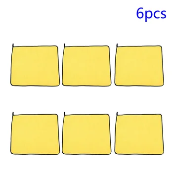 

800GSM Car cleaning towel 6pcs Plush Microfiber Professional Detailing