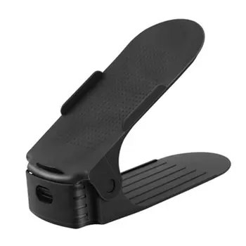 

Adjustable Deck Shoe Rack Home Double-layer Shoes Collection Rack Black Opp Bag Creative Shoe Rack Shoe Storage