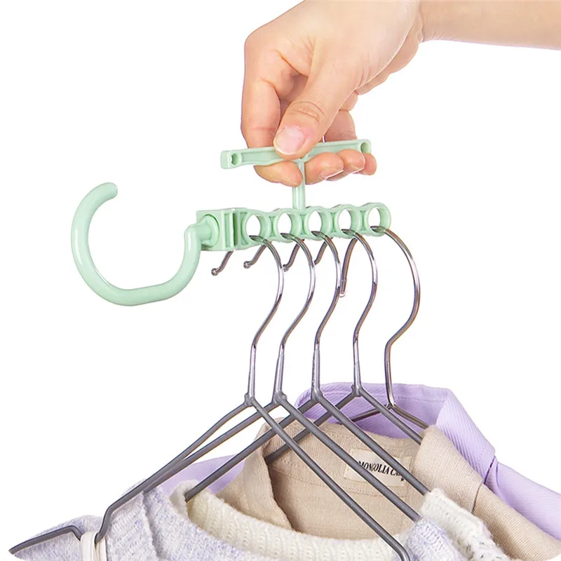 

5 Circle Space Saving Space Hanger Cabide Clothes Hanger Hook Windproof Hanger Closet Sorting Drying Hanger Dropshipping
