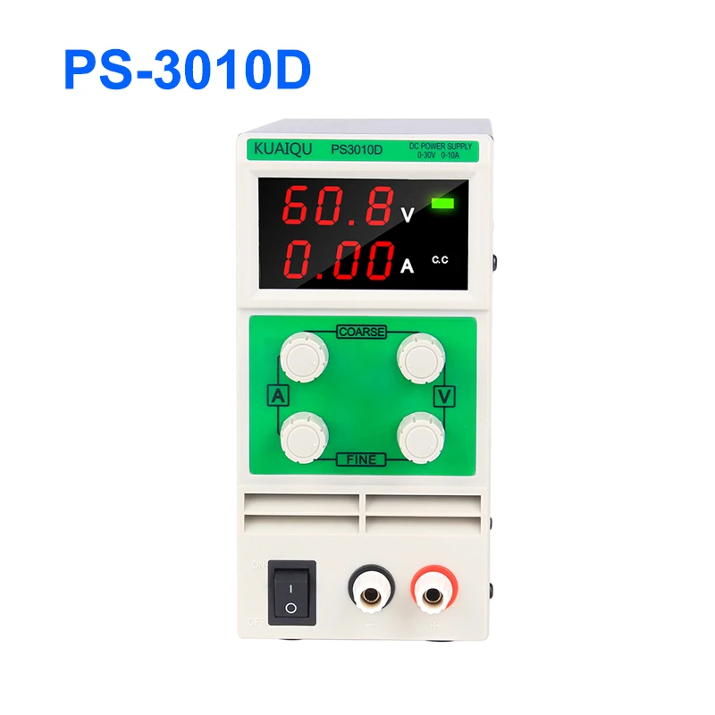

DC Adjustable Laboratory 60V 5A Regulated Power Supply 30V 10A Voltage Regulator Stabilizer Switching Bench Source 120V 3A 30V