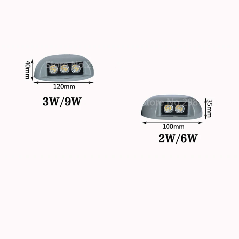 Водонепроницаемый светодиодный подземный светильник 2 Вт 3 6 9 IP68 для открытых