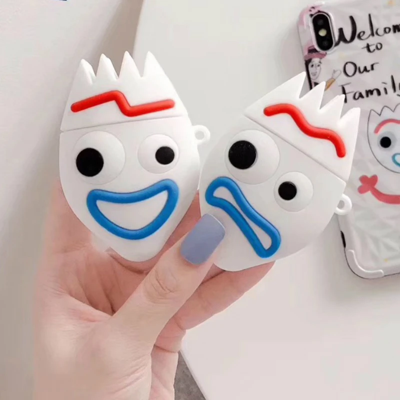 

3D Rabbit Bear Earphone Case for AirPods 2 Case Cute Silicone Cartoon Fork Cover for Apple Air Pods Case Protective Accessories