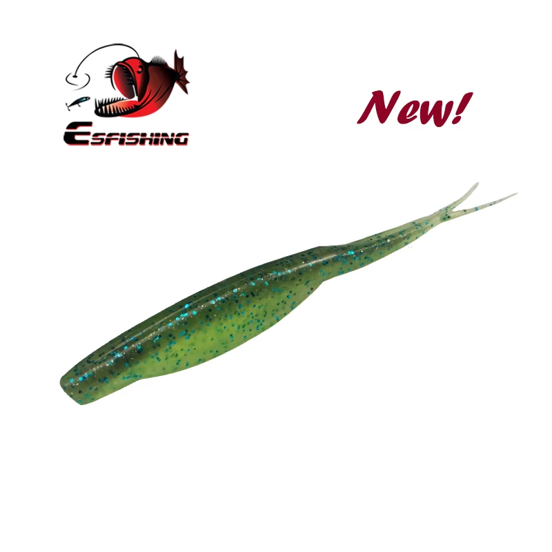 

Esfishing Lures New 2017 6pcs 12cm/8g Super Fluke 4.7" Fishing Lure Soft Baits Leurre souple Carp Peche Fishing Accessories