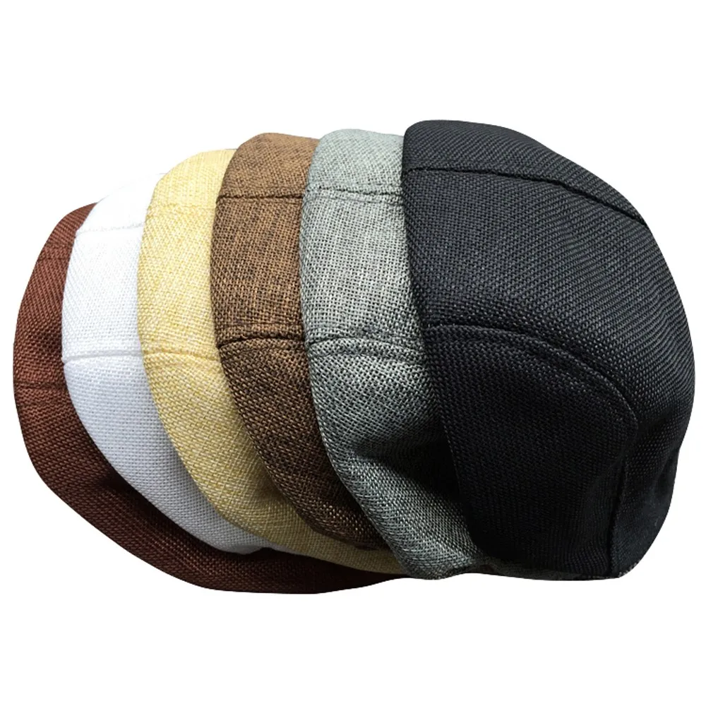 Spring Autumn Berets Hat Men Visor Cap Casual Fashion Beret Solid Golf Flat Caps Vintage Duckbill Hats Breathable Casquette beret hat