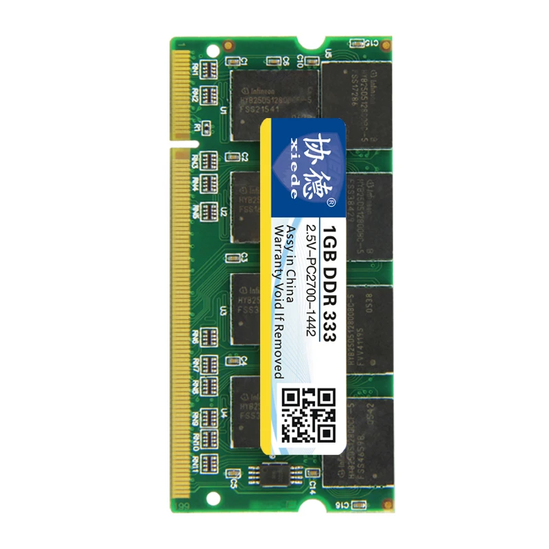 Память xiede для ноутбука ОЗУ DDR 400 МГц 333 266 1 ГБ 512 Мб память Sodimm совместимая с DDR1 Гб|ram