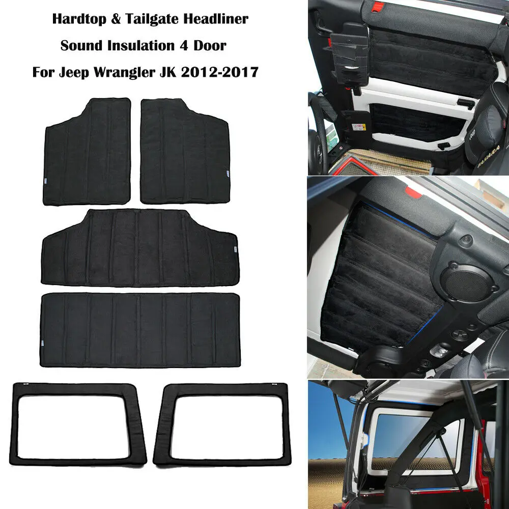 Hardtop& багажника звук Deadener хедлайнер изоляции для Jeep JK Wrangler 4Dr