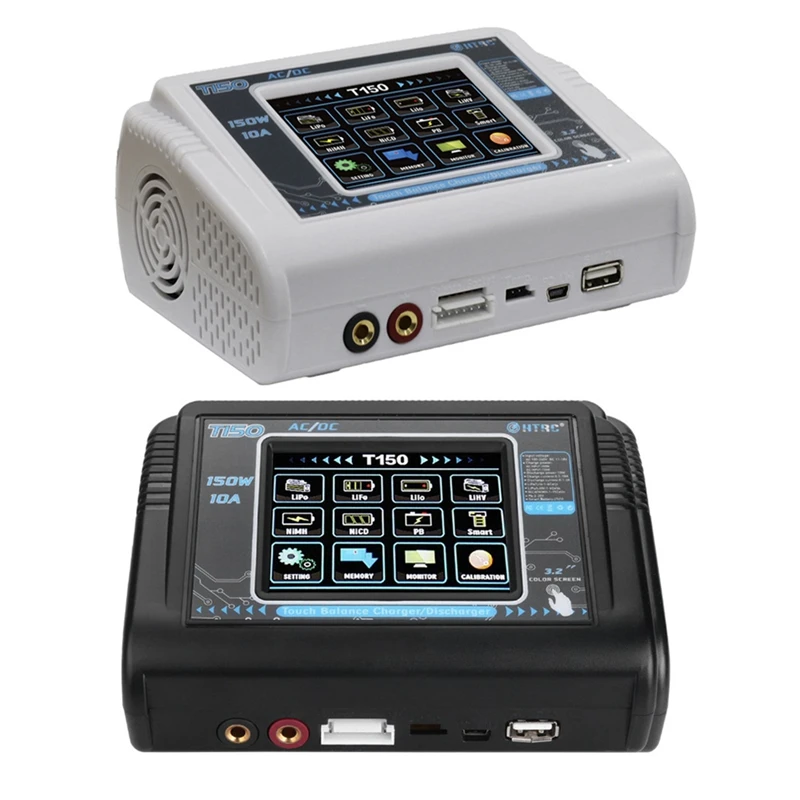 HTRC 150W AC/DC 10A Balance Charger T150 Smart Discharger for Lilon/LiPo/LiFe/LiHV/NiCd/NiMH/PB Battery EU Plug | Игрушки и хобби