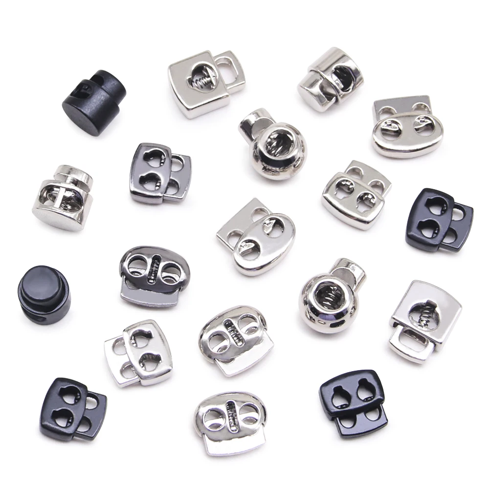 10 Pieces Vintage Alloy Silver Gunmetal Metal Stopper Handmade DIY Apparel Sewing Accessories Clamp Stopper Cord Lock Toggle cord lock stopper detachable stopper cord lock cord stopper cord end lock