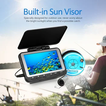 

Lixada Underwater Camera for Fishing 15/30M 1000TVL Fish Finder 4.3" LCD Monitor 8 Infrared IR LED Night Vision 140° Wide Angle