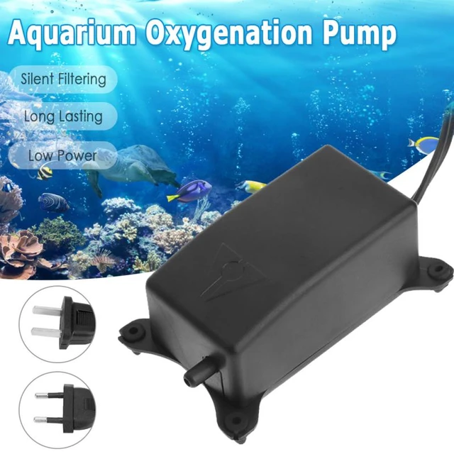 1W Ultra-leise Belüfter Aquarium Oxygen Luftpumpe Aquarium Sauerstoffpumpe  DHL