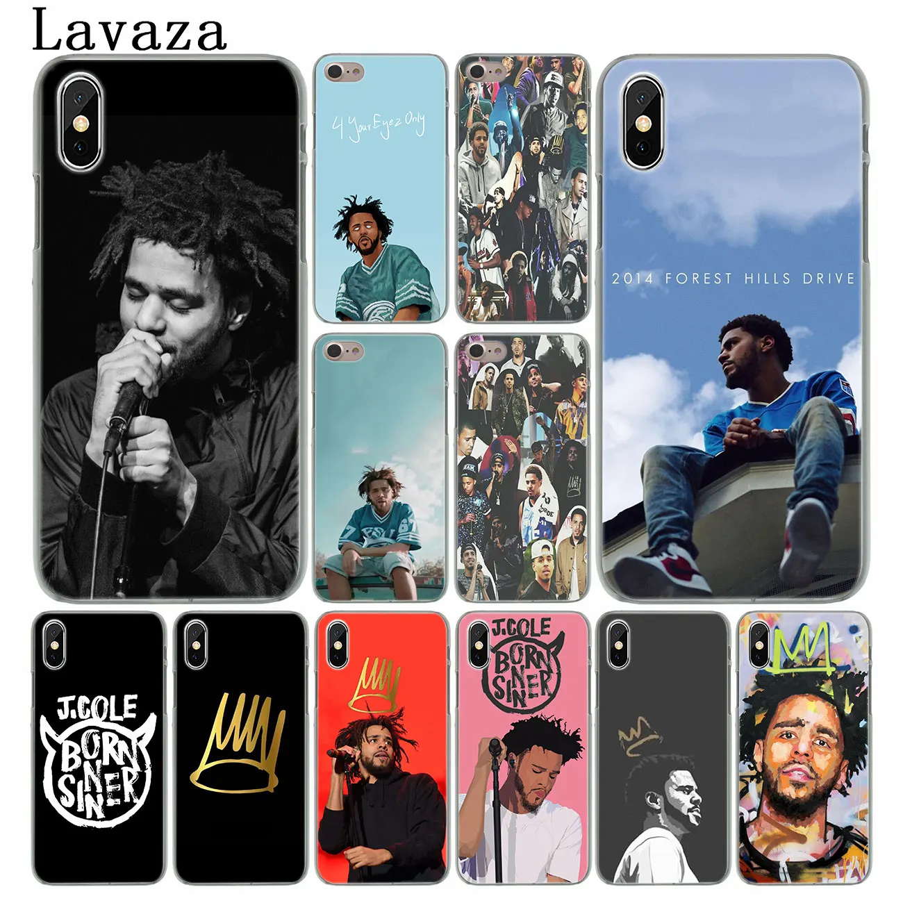 Твердый чехол для телефона Lavaza J Cole Born Sinner iPhone XR XS X 11 Pro Max 10 7 8 6 6S 5 5S SE
