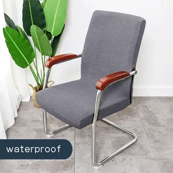 

Waterproof Cover for Computer Chair Water Resistant Jacquard Office Chair Slipcover Elastic for Home Armchair 1PC