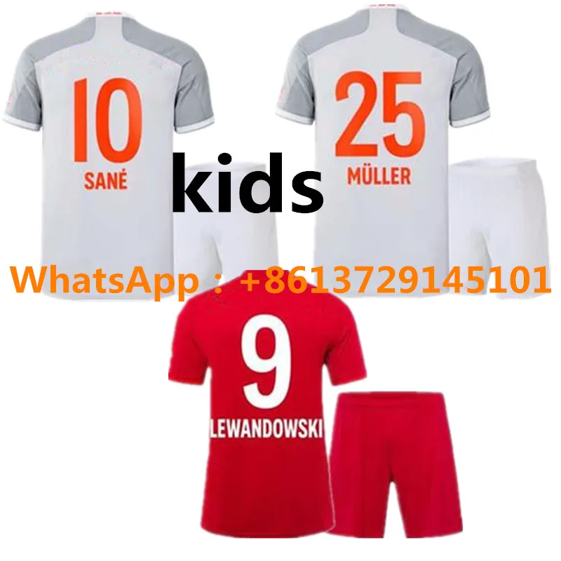 

20 21 Bayern Munich kids home soccer away jersey LEWANDOWSKI 2020 21 Bayern Munich child home foodball away shirts