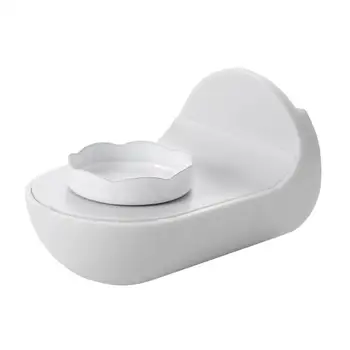 

1 pc Magnetic Soap Holder Wall-mounted Anti-pollution White Soap Organizer for Home