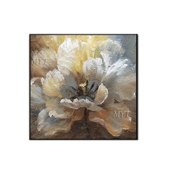 

Colorful Style Flower Picture Free Shipping Abstract Flower Wall Art for Home Decoration No Framed Oil Painting on Canvas