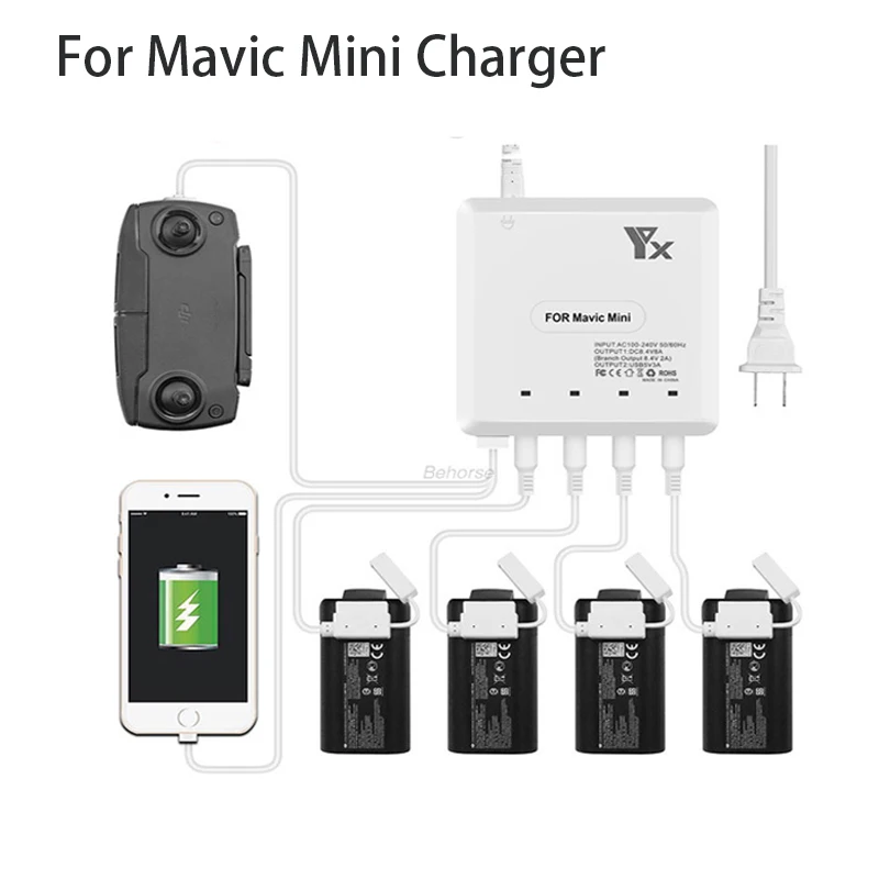 DJI Mavic Mini 6 в 1 зарядное устройство пульт дистанционного управления баланс usb для