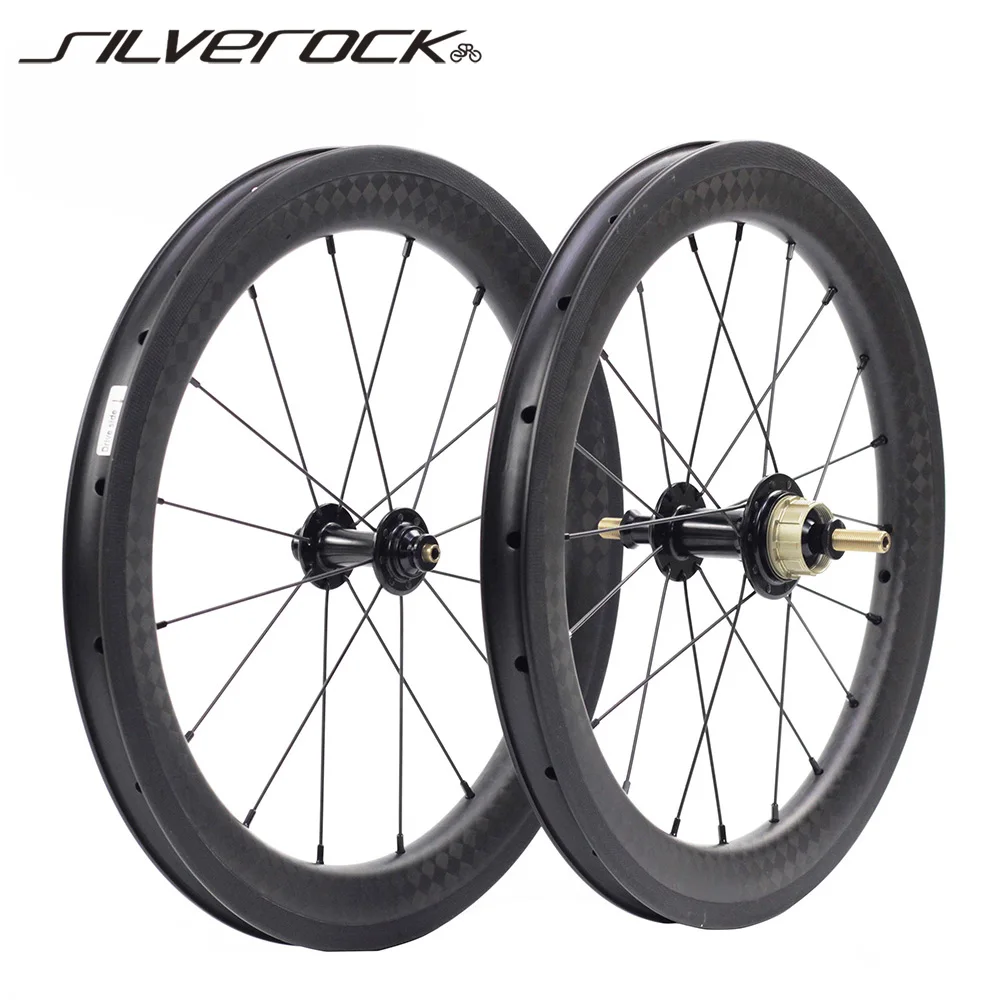 Карбоновые колеса для велосипеда 5 6 7 скоростей 16x1 3/8 &quot349 14H/21H Brompton 3sixty