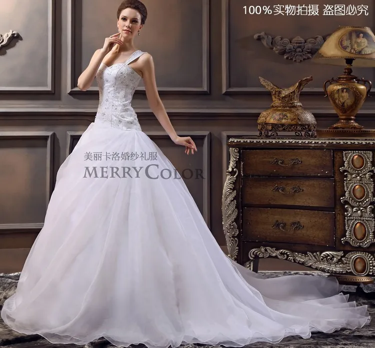 

beautiful corset free shipping 2016 new style Sexy bride wedding transparent peplum skirt Custom size wedding dress