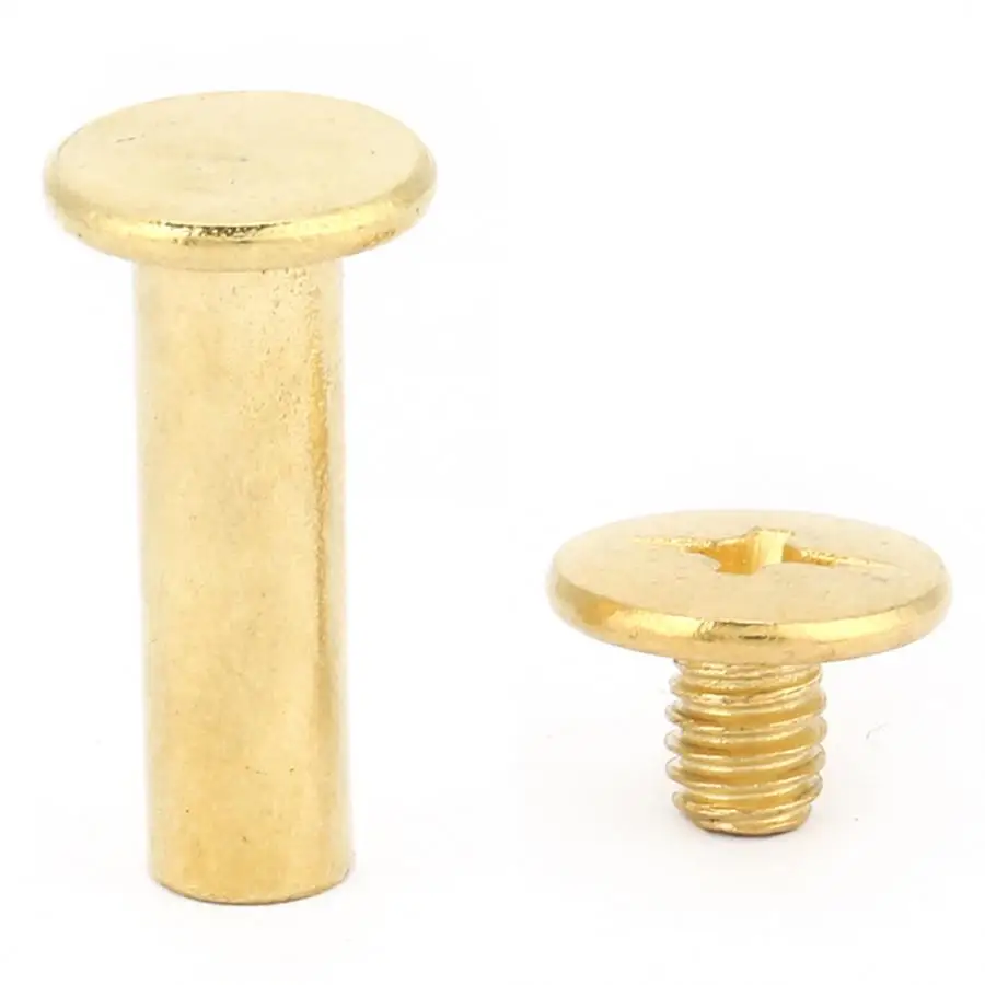 

20pcs M5 Countersunk Rivets Flat Head Book Album Rivets Screw Set DIY Craftmaking Rivet Quite Smooth And Comfortable To Touch