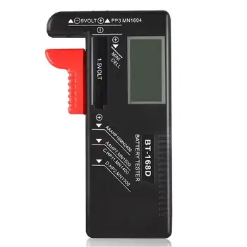 

BT-168D Digital Battery Capacitance Diagnostic Tool Tester Tester AAA LCD Button AA Universal Check Display Battery Cell L7D7