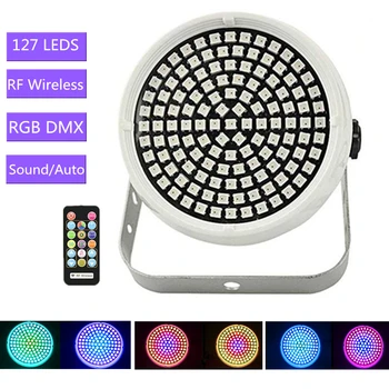 

With Remote Control 127pcs LEDs Round Colorful Bar KTV Party LED Flash Light,DMX512/Auto/Sound Control LED Strobe Effect Lights