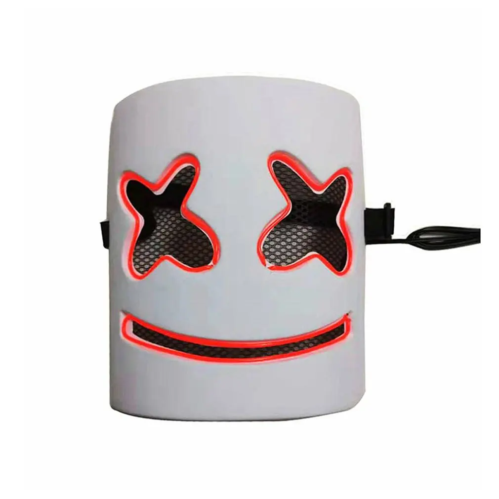

Comfortable And Breathable Material Hood Set Hundred Dj Helmet Electric Syllable Atmosphere Props Party Led Luminous Mask