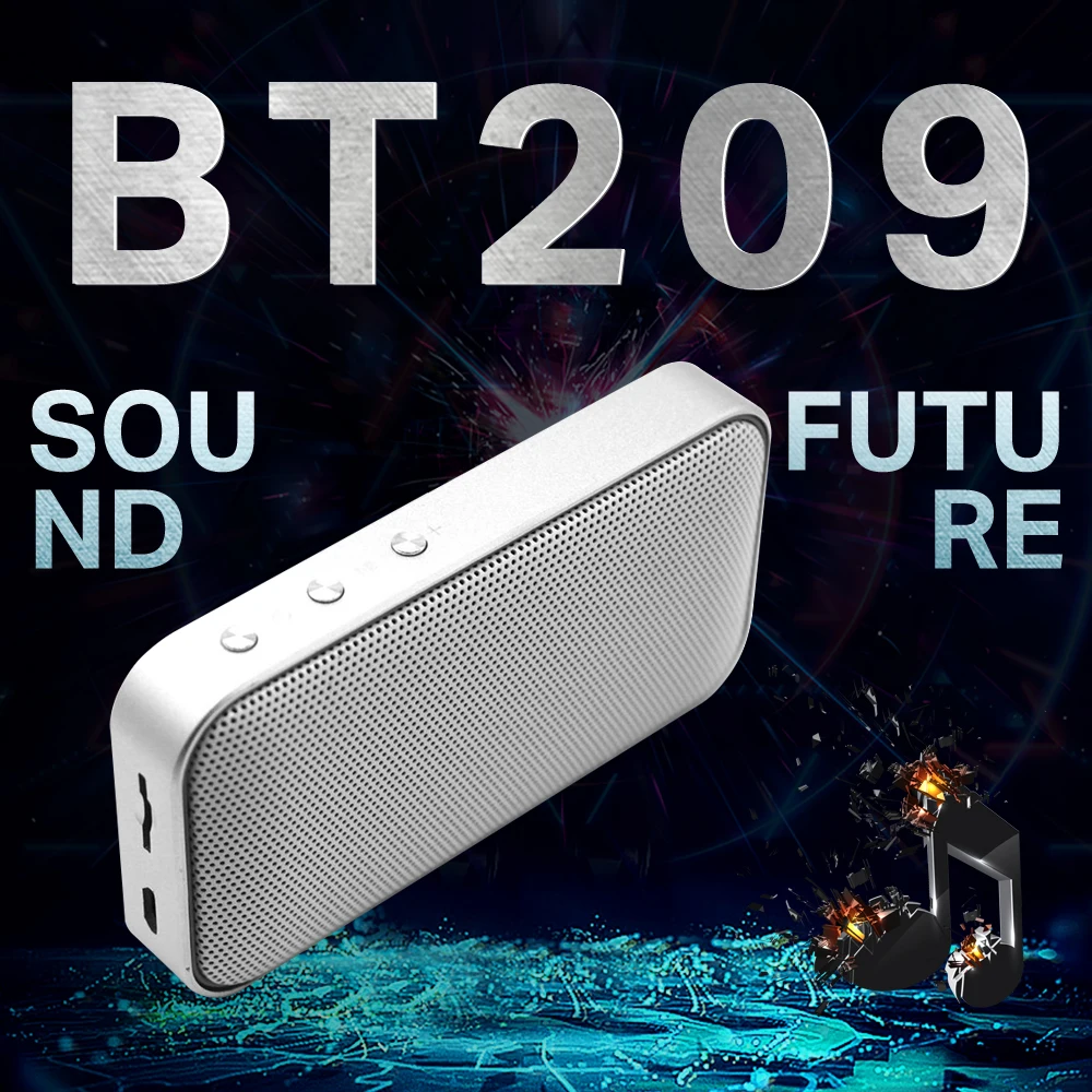 BT209 беспроводной Bluetooth 4 2 колонки Портативный 5 Вт плеер Мини громкоговоритель со