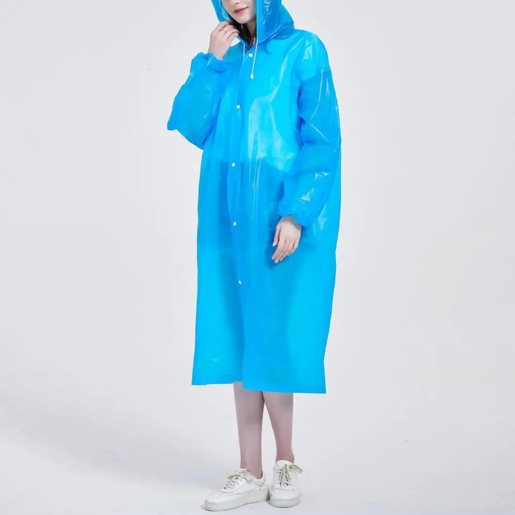 Unisex-Raincoat-Hooded-Loose-Simple-Long-Sleeve-Non-disposable-Rainwear-for-Rainy-Day.jpg Unisex Esőkabát Kapucnis Laza Egyszerű, Hosszú Ujjú, Nem Adhatatlan Esős Ruházat Napra - Image 2