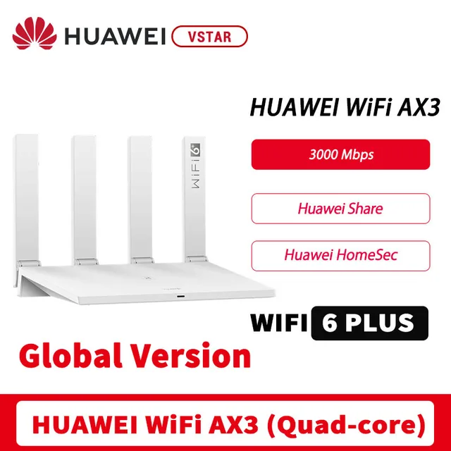 Global Version HUAWEI WiFi AX3 Pro Quad Core WiFi 6+ 3000Mbps Wireless Router Huawe WiFi AX3 Dual Core Amplifier NFC Easy Setup 2