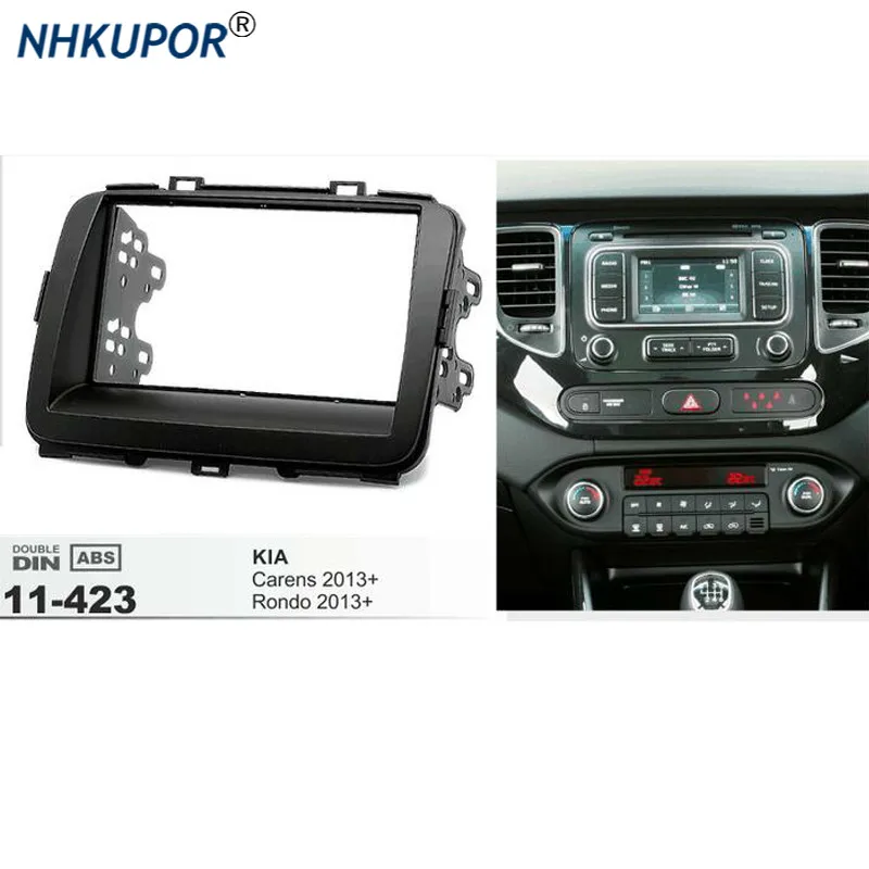 11 423 Car Radio Fascia For KIA Carens / Rondo 2013+ Auto Stereo Dash ...