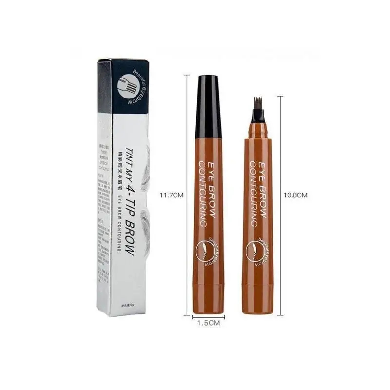 Makeup Eyebrow Pencil Waterproof Fork Tip Eyebrow Tattoo Pencil Long Lasting Professional Fine Sketch Liquid Eye Brow Pencil