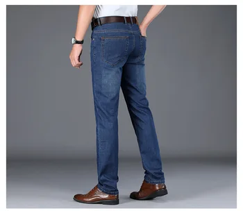 

JS994J-Spring and summer jeans men's loose straight tube men's pants business pants