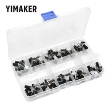 YIMAKER 50 шт. хорошее качество RV09 Тип Вертикальный регулируемый потенциометр/переменный резистор 1K 2K 5k 10K 20K 50K 100K 200k 500K 1