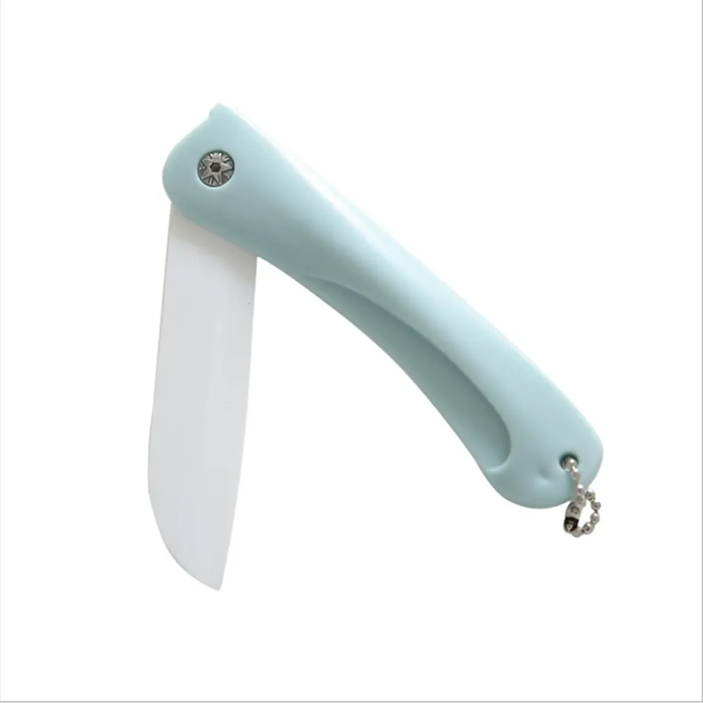 

High Quality Kitchen Knives Colorful Folding Green Ceramic Knife Fruit Knife Peeler Never Rust 35g