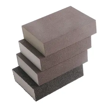 

4pcs Abrasive Sponge Set Wet Dry Sanding Block Sandpaper Coars-Super Fine