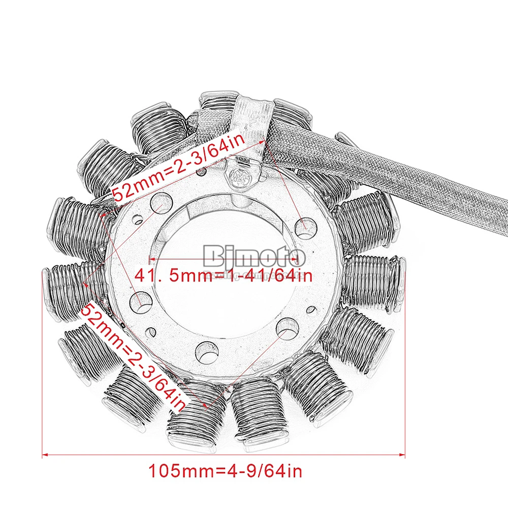 BJ статор мотоцикла катушки для Yamaha XV1900A полночная звезда 1900 2006-2009/2011-2013 XV1900CT Stratoliner 1900 2006-2007/2009