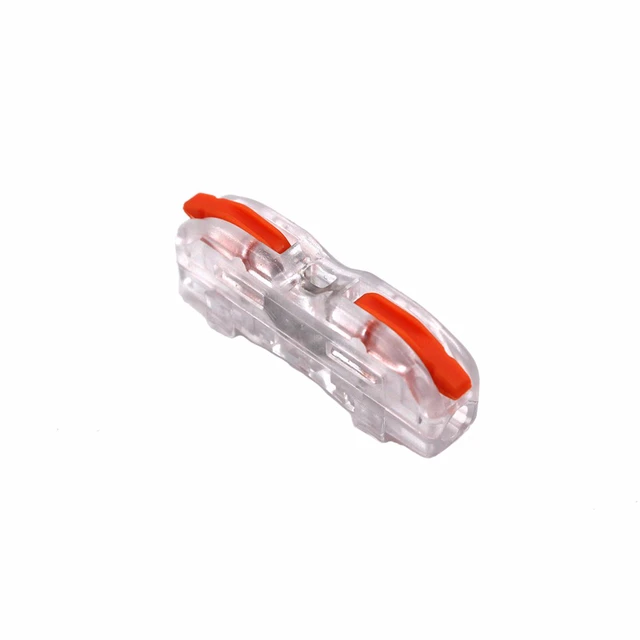 Wire Connector 222-412 2 Pin Splicing Terminal Blocks Led Strip Lighting Electric Quick Connectors Mini Conductor Rail Conector 421W