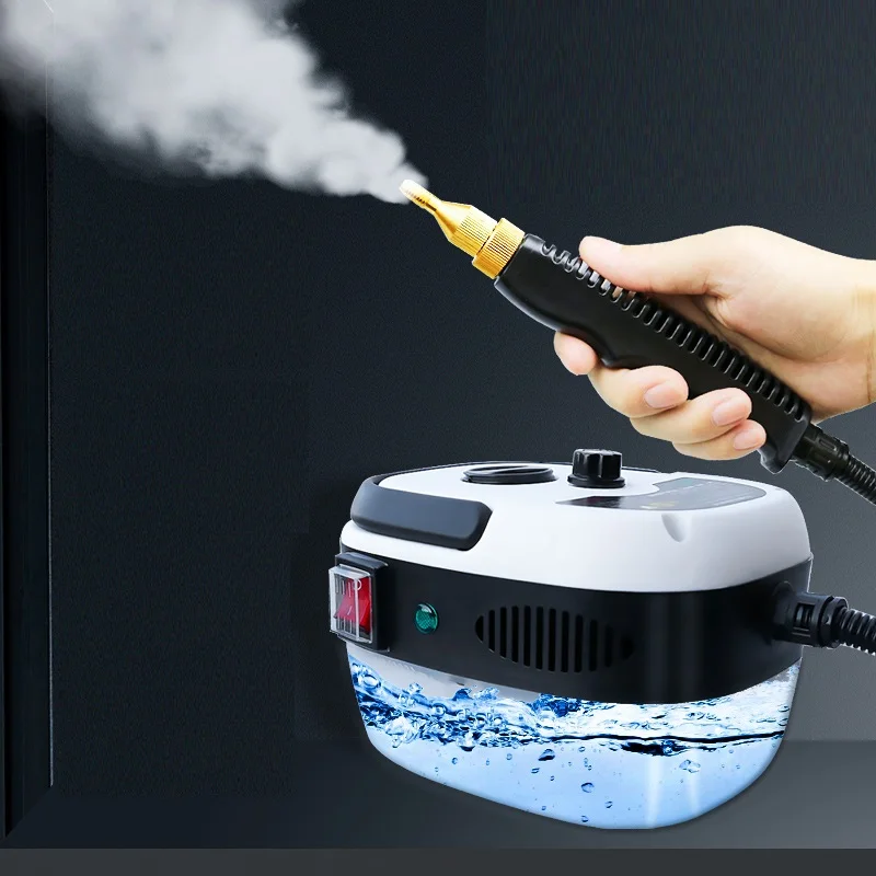 2500W Electric Steam Cleaner For Kitchen Hood Air Conditioning Car Cleaning Appliance With 900ML Water Tank Steaming Cleaner