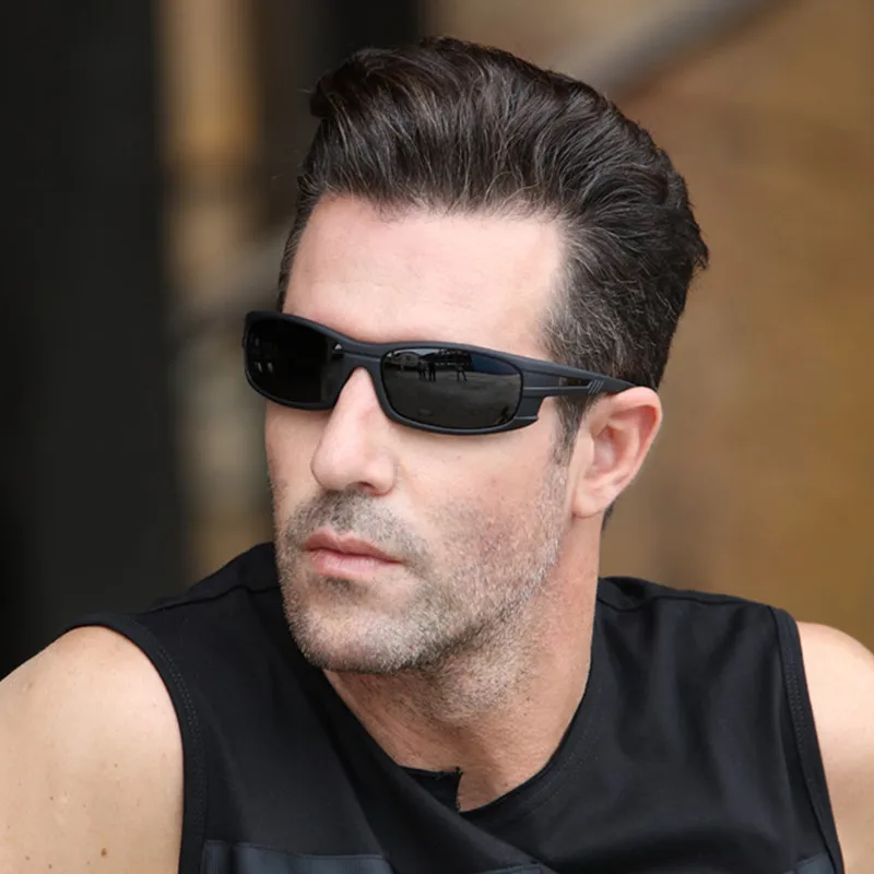 Yellow Lens Night Vision Glasses Polarized Sunglasses Men Night Driving Anti-glare Goggles Sun glasses UV400 HOOLDW