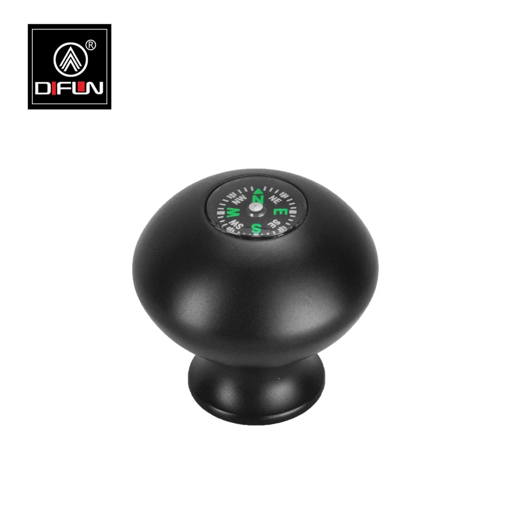 

DIFUN L-45 Tripod Monopod Aluminum Round Handle with Compass 1/4 to 3/8 Screw Walking Stick Handle