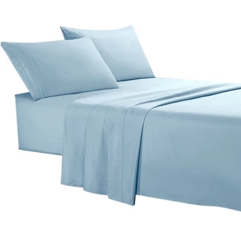 

Sheet Set Brushed Microfiber Bedding Deep Pocket Anti-Wrinkle Anti-Fade Antifouling Hypoallergenic King