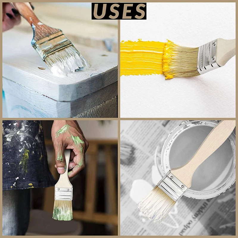 Pincéis e vernizes para pintura, pacote com