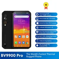 Blackview-teléfono inteligente BV9900 Pro, móvil con cámara trasera cuádruple térmica de 48MP, Helio P90, ocho núcleos, 8GB + 128GB, identificación facial, resistente al agua IP68