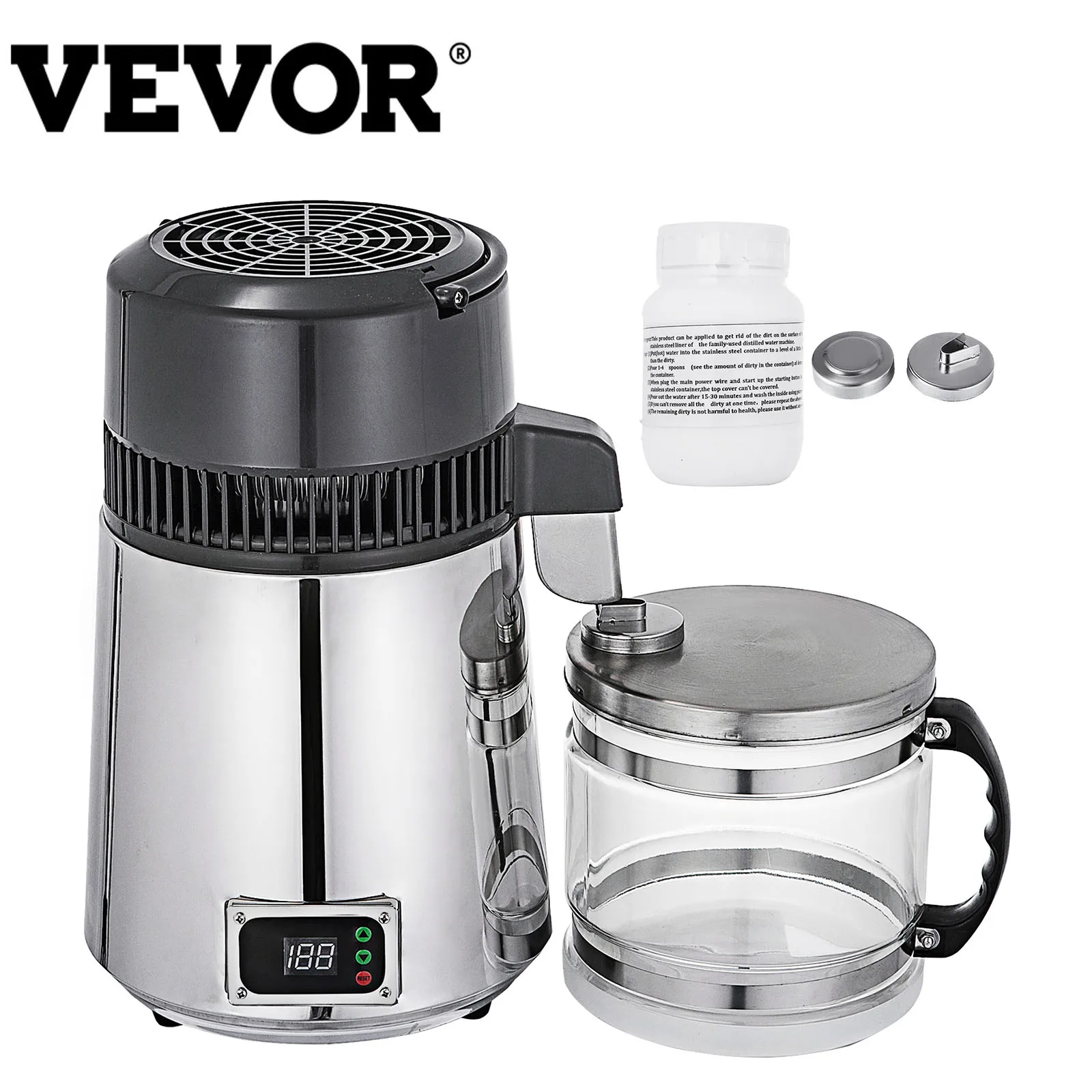 VEVOR 4L дистиллятор воды очиститель спирта смягчитель регулируемая температура