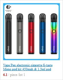 Bigsale оригинальный justfog minifit комплект 370 мАч все в одном батарея pod vape Комплект 1,5 мл емкость E-juice compact pod