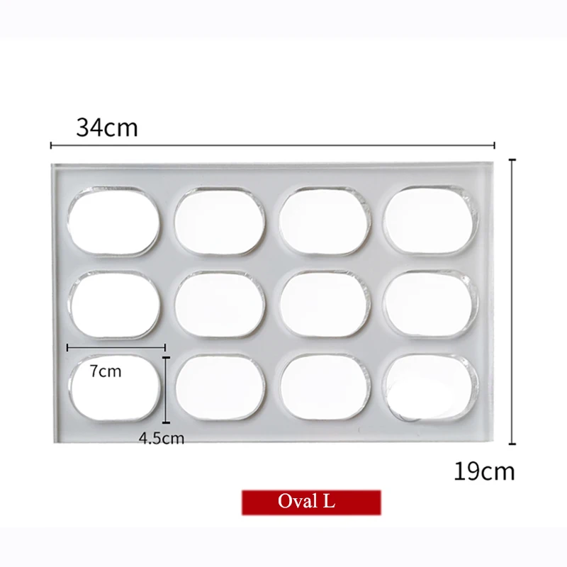 Clear Polycarbonate Dacquoise Cake Mold Oval Round Sharped Dakovaz Macaron Mould Cake Decorating Tool Bakeware