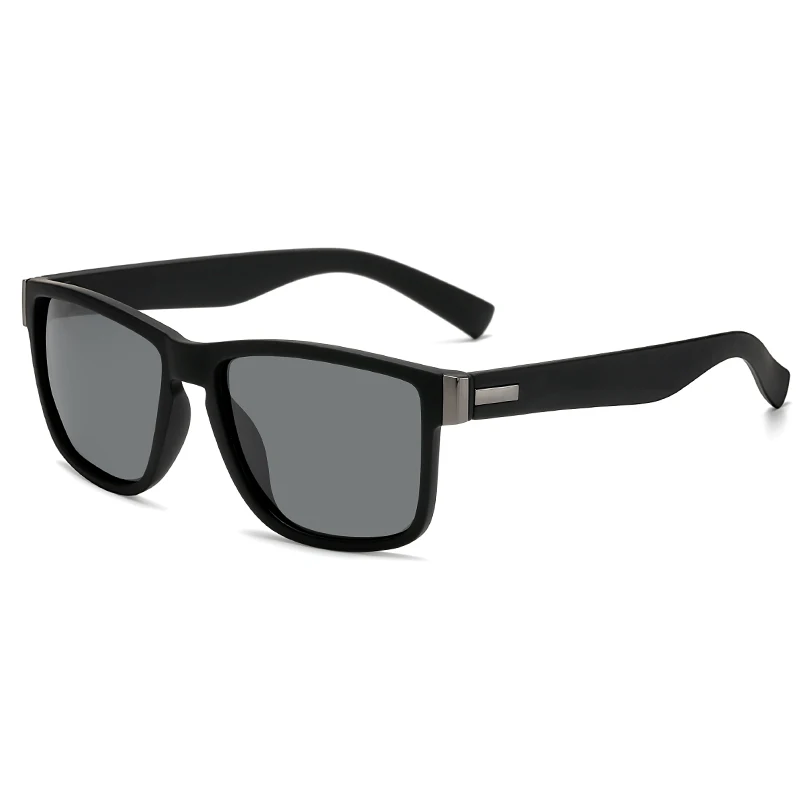 Мужские и женские классические ретро поляризационные солнцезащитные очки longkeader, модные, легкие, дизайн, квадратная оправа,, УФ-защита, очки для вождения - Цвет линз: C2 sand black grey